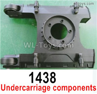 Wltoys 16800 RC Excavator Parts The Bottom Assembly. Undercarriage components. 1438